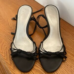 Ann Taylor Loft Black Sandals